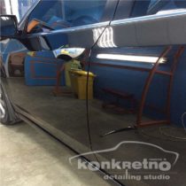 Полировка кузова Honda чёрного цвета