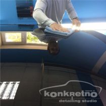 Полировка крыши чёрного цвета