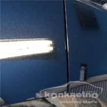Удаление царапины на арке колеса