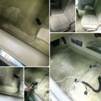 Химчистка белого салона авто