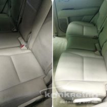 Химчистка белой кожи в автомобиле