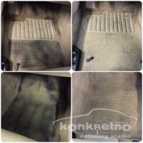 Химчистка бежевого ковра и пятен в салоне авто