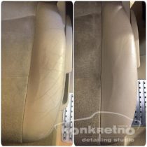 Химчистка белой кожи сидений в авто