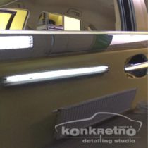 Дверь без вмятины, полировка авто, чёрный цвет
